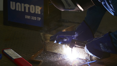 Man Welding